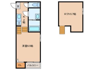 Loft11名駅西の物件間取画像